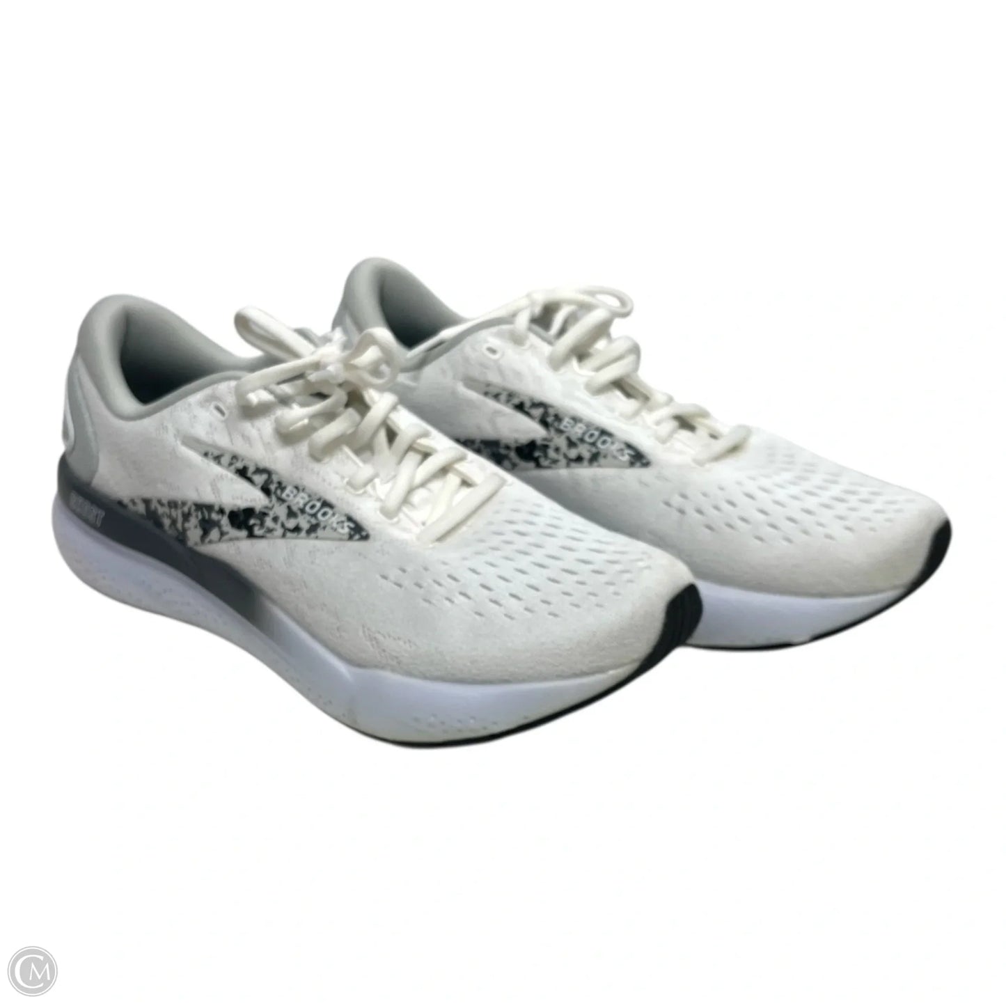 Shoes Athletic By Brooks In Black & White, Size: 10
