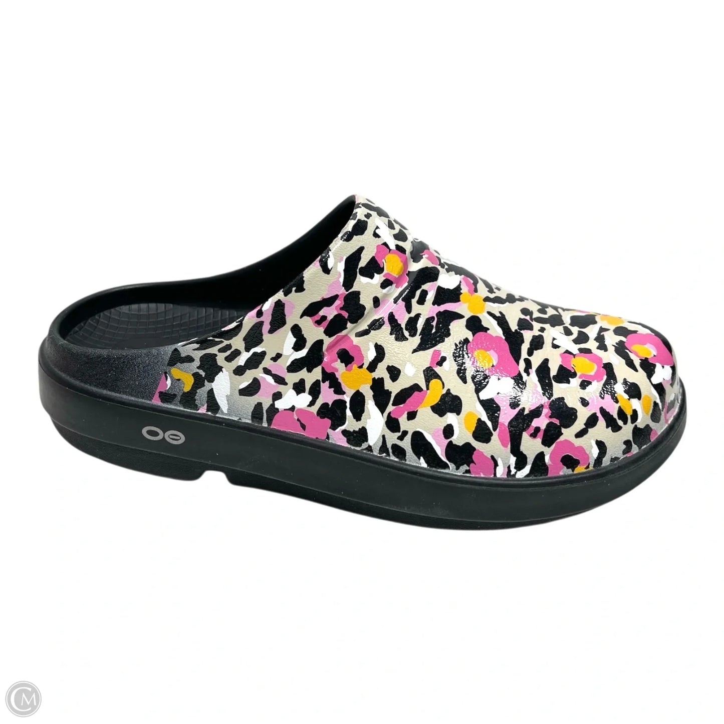 Shoes Flats By Oofos In Cream & Pink, Size: 10