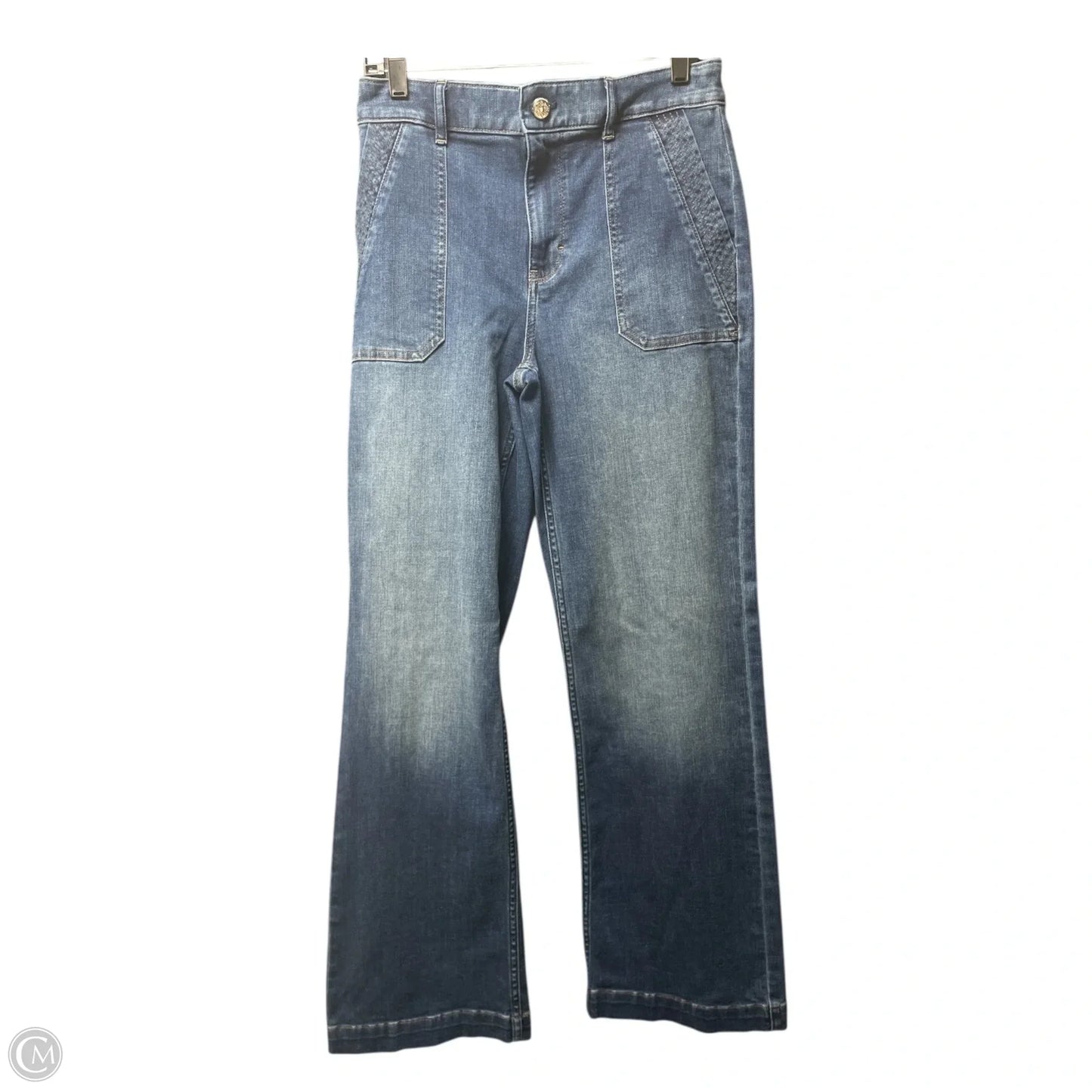 Jeans Wide Leg By White House Black Market In Blue Denim, Size: 6l