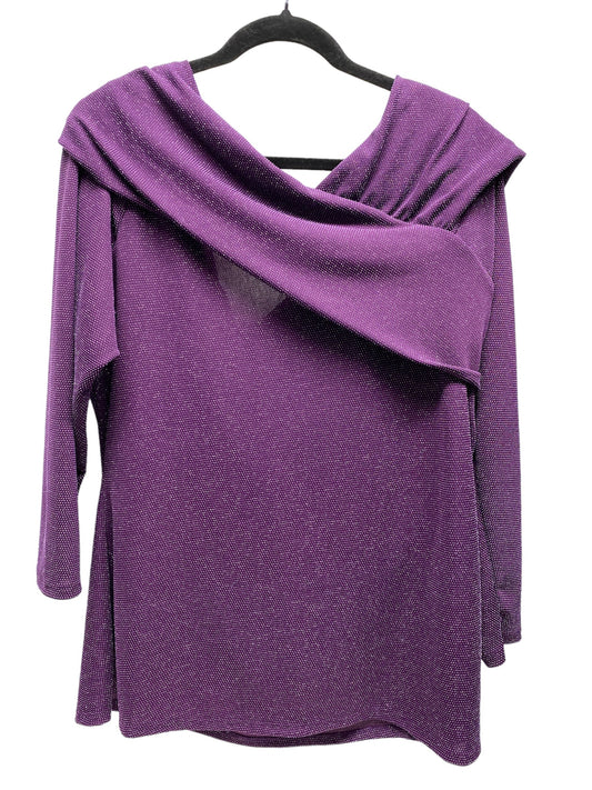 Top Long Sleeve By Lane Bryant In Purple, Size: 18