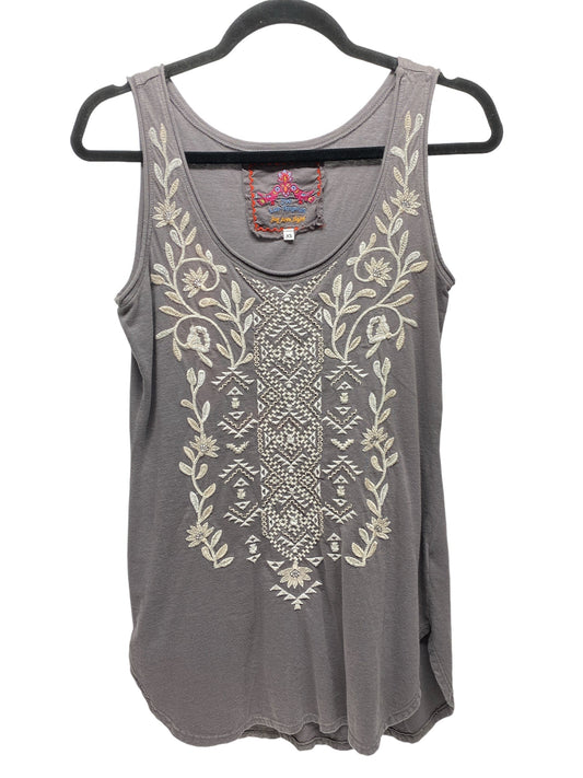 Taupe Top Sleeveless Designer Johnny Was, Size Xs
