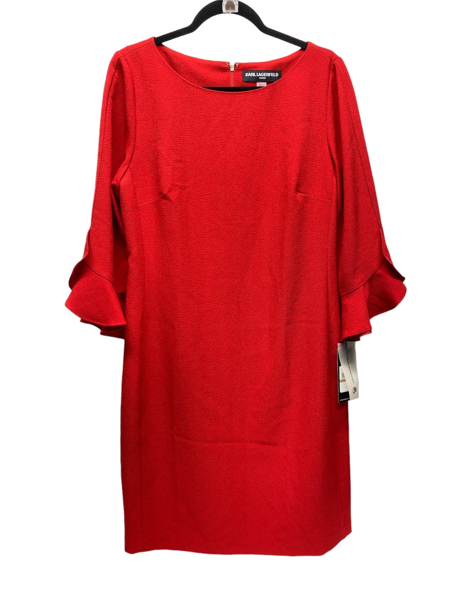 Red Dress Work Karl Lagerfeld, Size 12