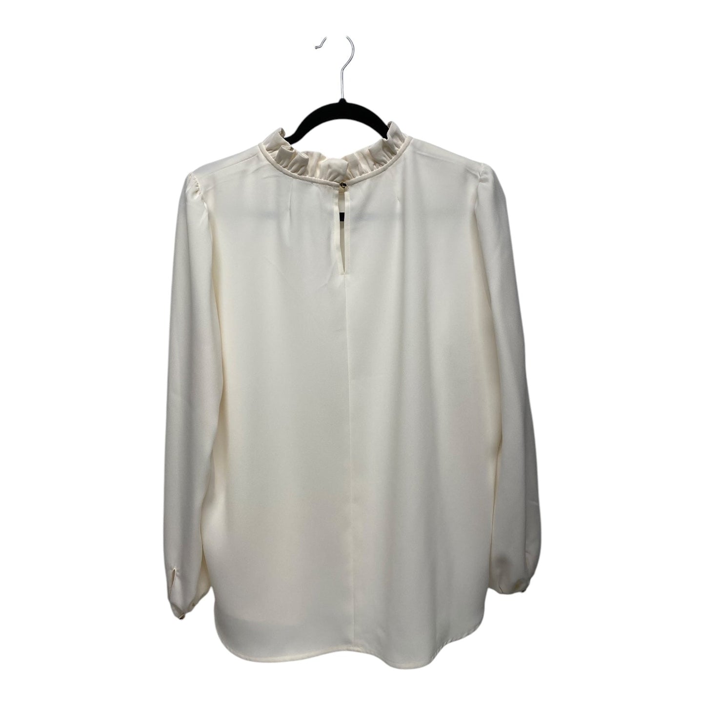 Blouse Long Sleeve By J. Crew In Cream, Size: Xl