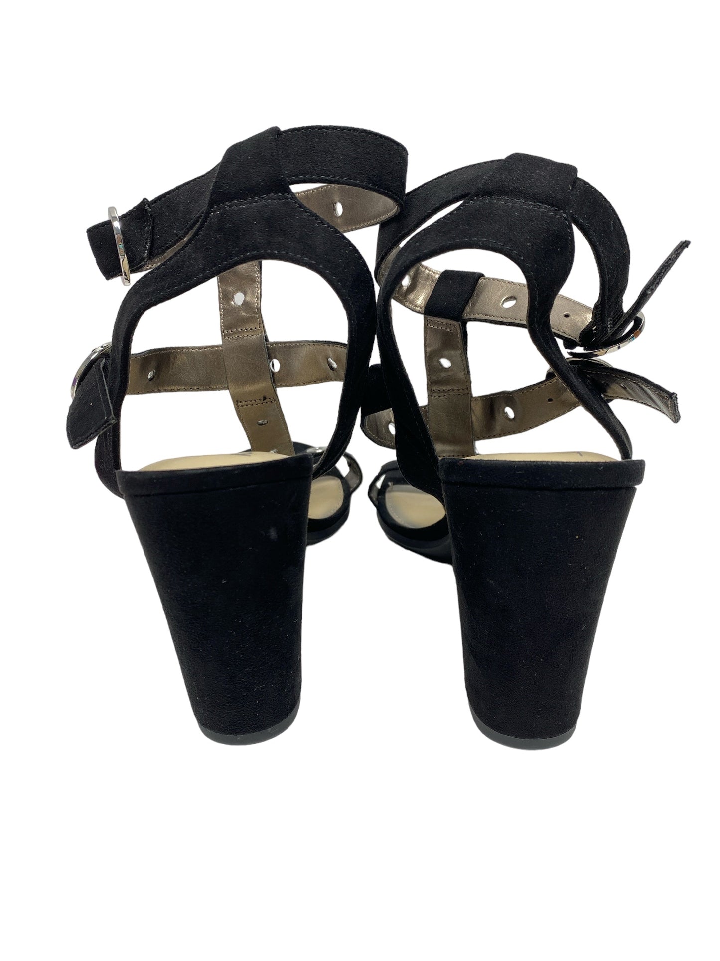 Black Sandals Heels Block Sam And Libby, Size 8.5