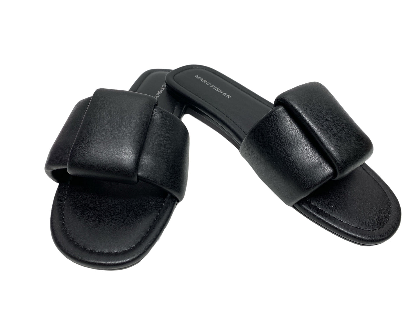 Black Sandals Flats Marc Fisher, Size 8