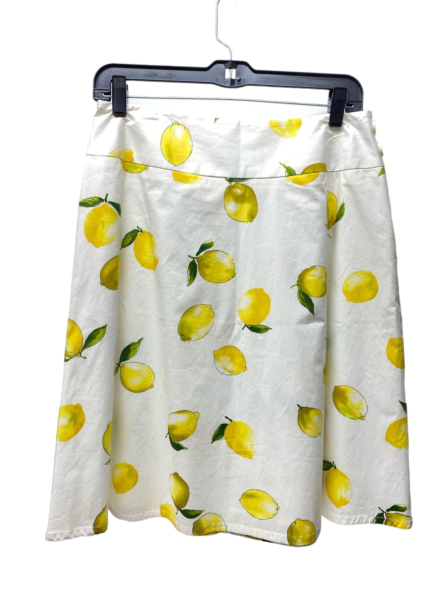 White & Yellow Skirt Mini & Short Rafaella, Size 8