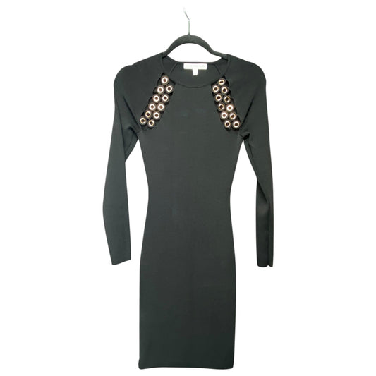 Dress Party Midi By Good American In Black & Gold, Size: 2