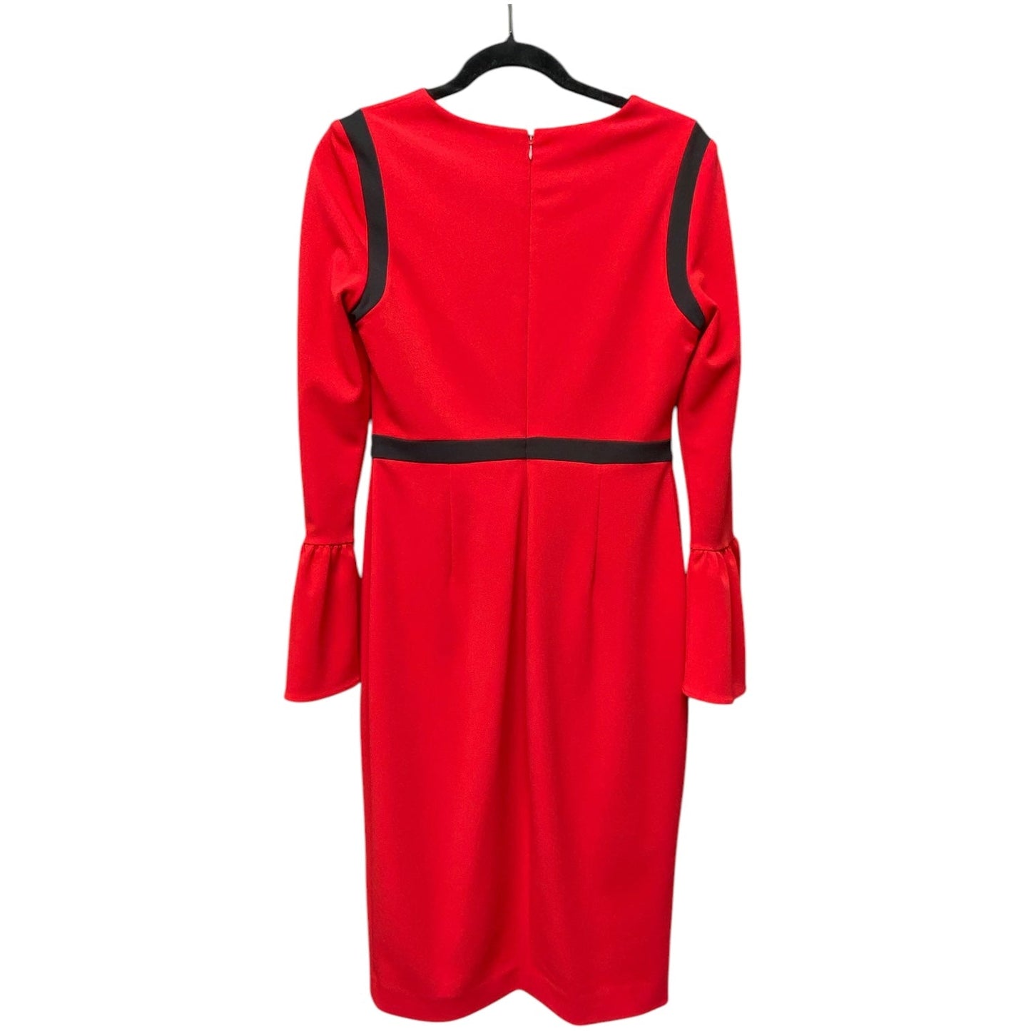 Dress Work By Calvin Klein In Black & Red, Size: S