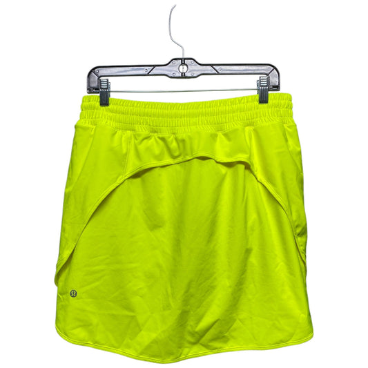 Athletic Skort By Lululemon In Yellow, Size: M