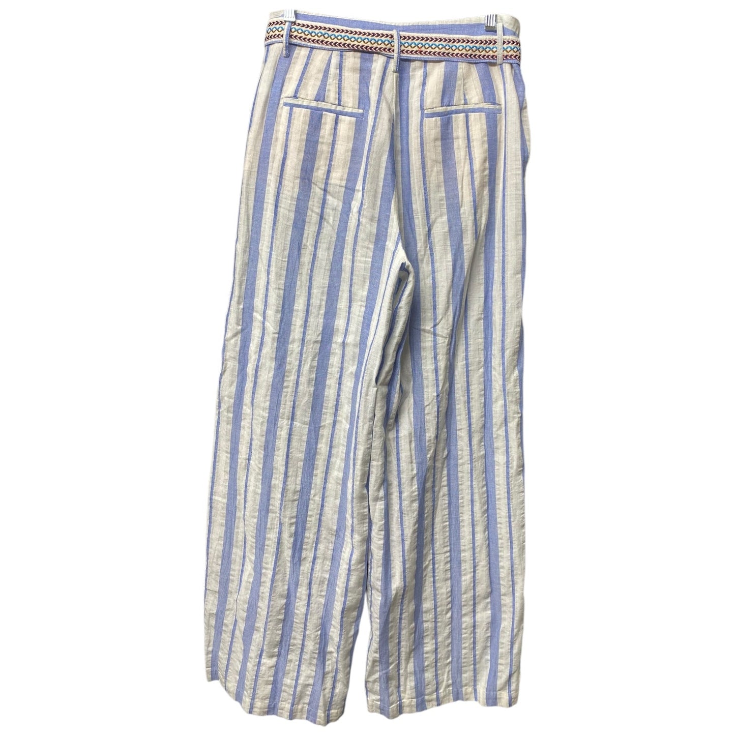 Pants Linen By Anthropologie In Striped Pattern, Size: 10