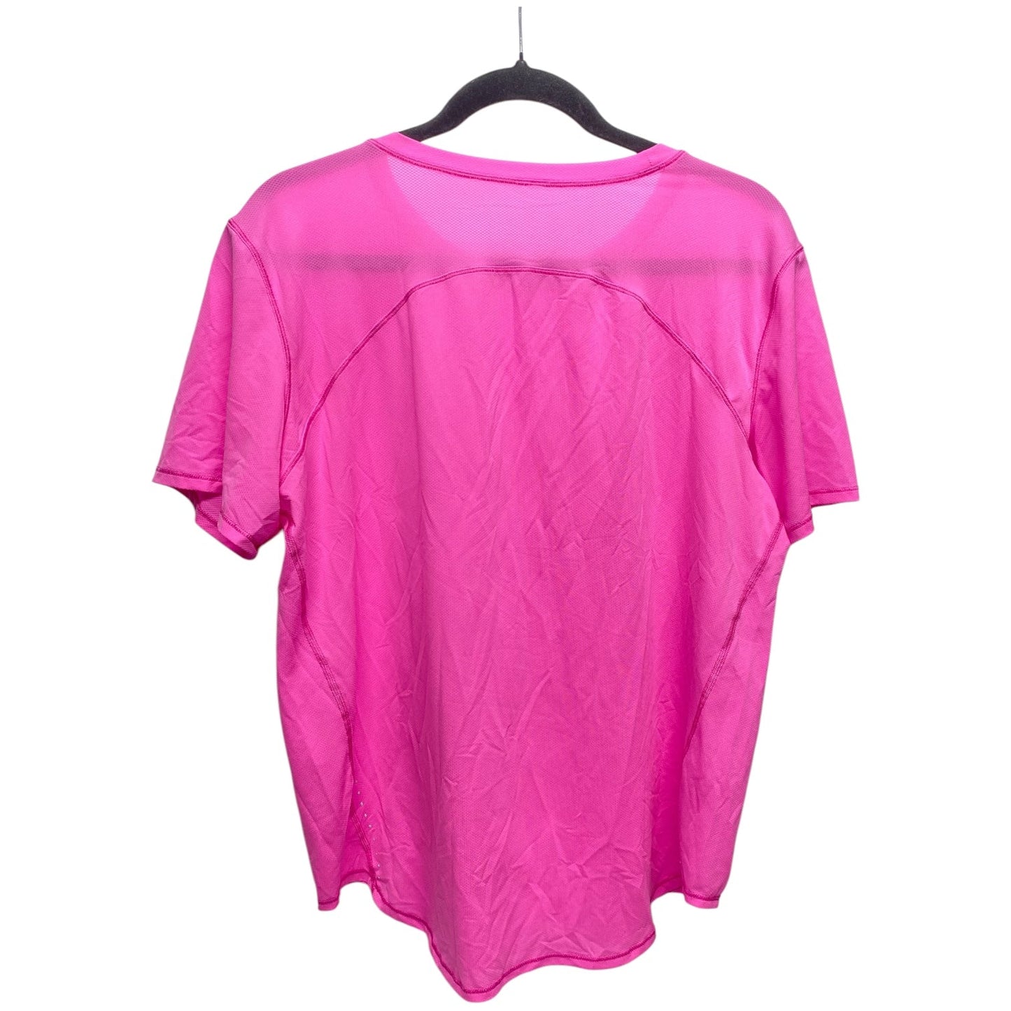 Athletic Top Short Sleeve By Lululemon In Pink, Size: M