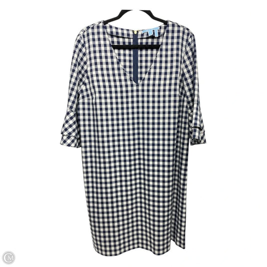 Dress Casual Short By Draper James In Blue & White, Size: 14