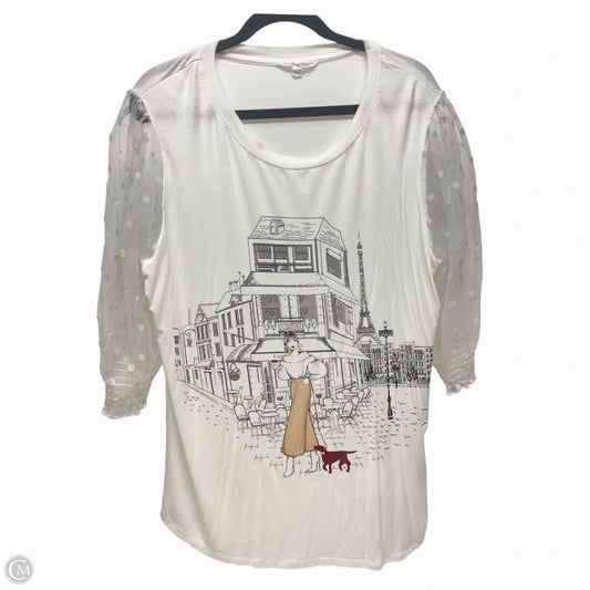 Top 3/4 Sleeve By Love & Lace -