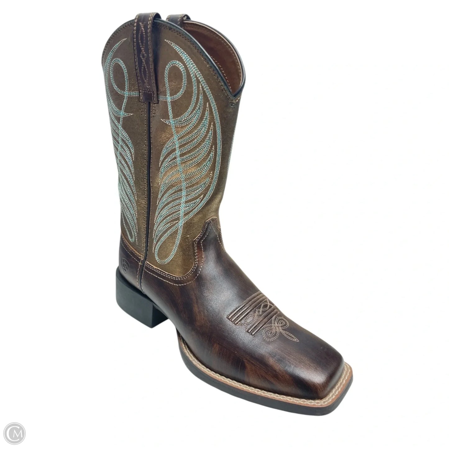 Boots Western By Ariat In Brown & Green, Size: 7.5