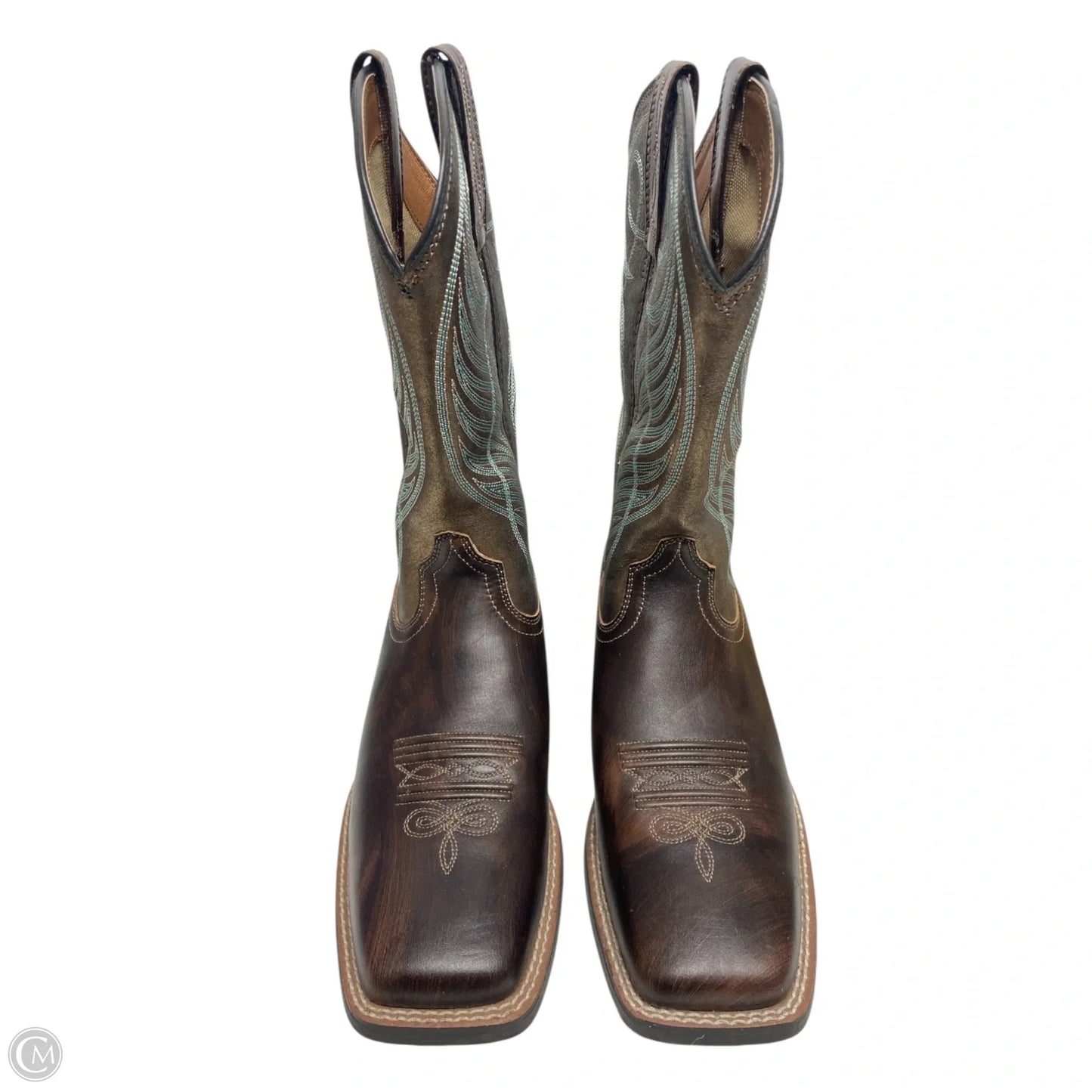 Boots Western By Ariat In Brown & Green, Size: 7.5