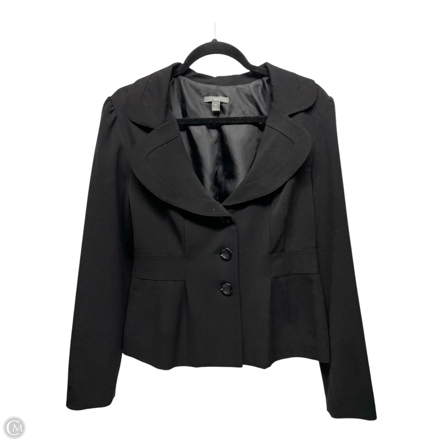 Blazer By Apt 9 In Black, Size: 10