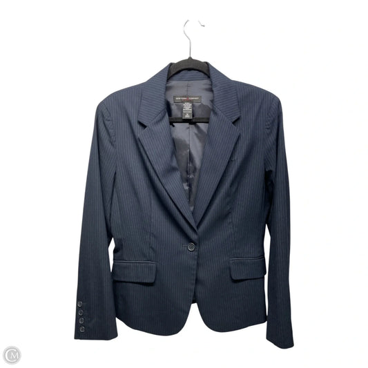 Blazer By New York And Co In Blue & White, Size: 12