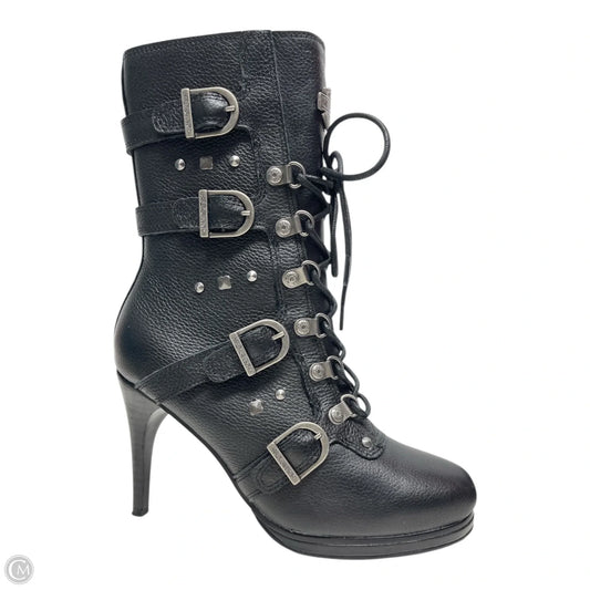 Boots Leather By Harley Davidson In Black, Size: 6