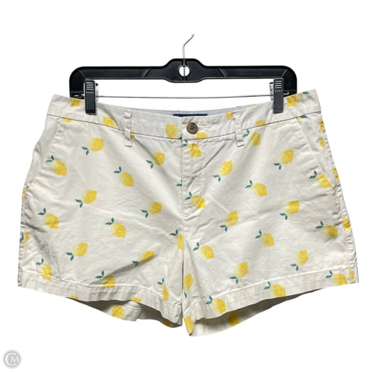 Shorts By Old Navy In White & Yellow, Size: 8
