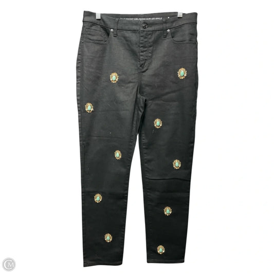 Jeans Boyfriend By Chicos In Black, Size: 8