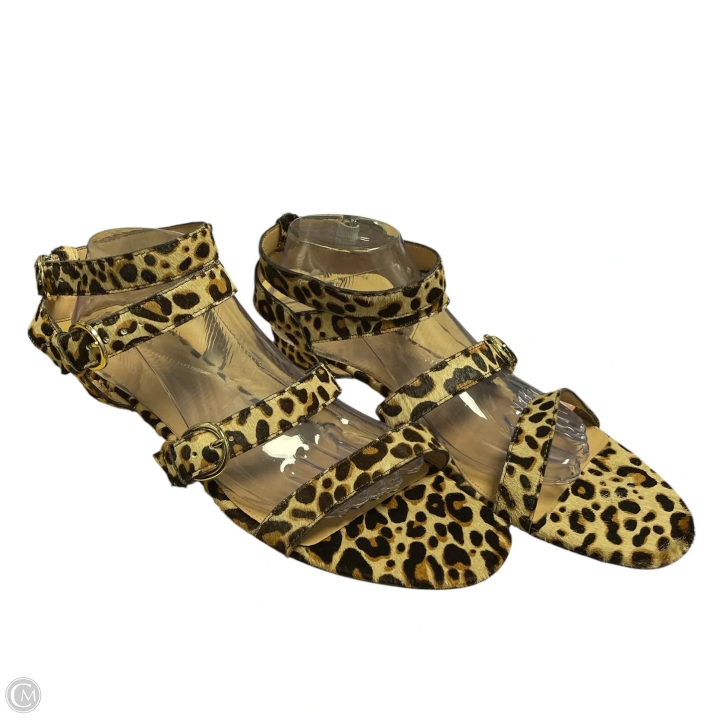 Sandals Flats By J. Crew In Animal Print, Size: 12
