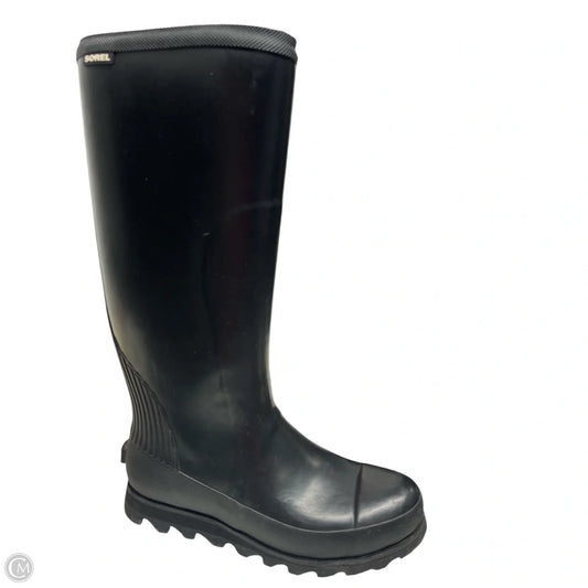 Boots Rain By Sorel In Black, Size: 7.5