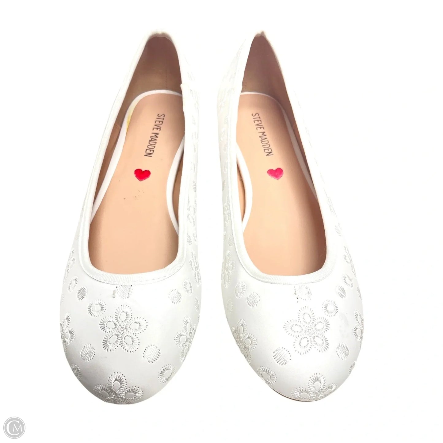 Shoes Flats By Steve Madden In White, Size: 5