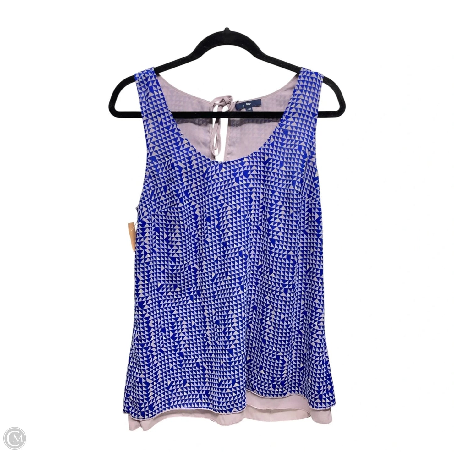 Top Sleeveless By Gap In Blue, Size: M