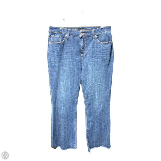 Jeans Flared By Chicos In Blue, Size: 12