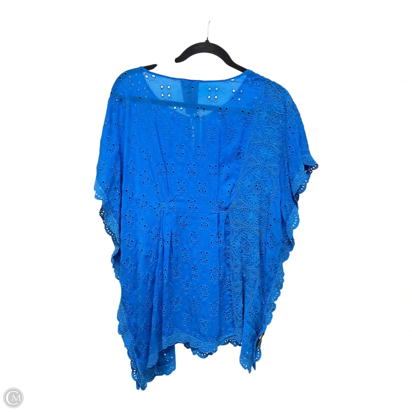 Top Short Sleeve Designer By Johnny Was In Blue, Size: S