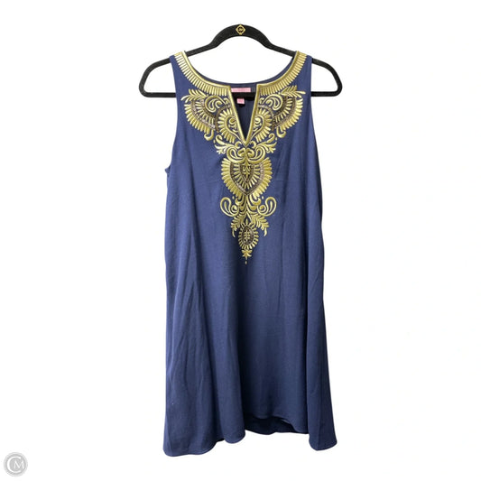 Dress Designer By Lilly Pulitzer In Blue & Gold, Size: Xs