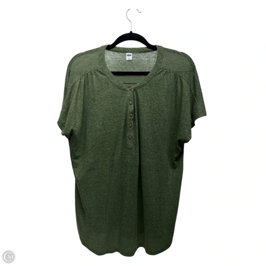 Top Short Sleeve By Old Navy In Green, Size: Xl
