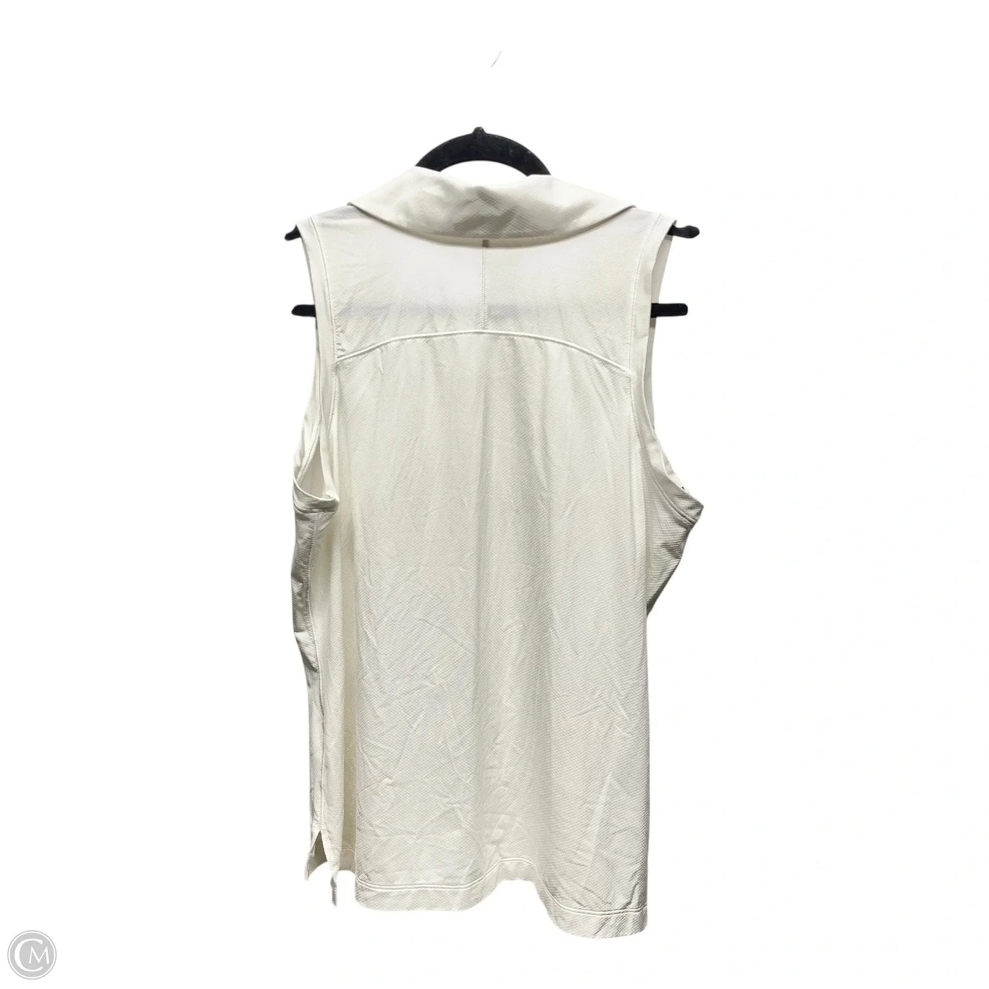 Athletic Top Short Sleeve By Lululemon In White, Size: M