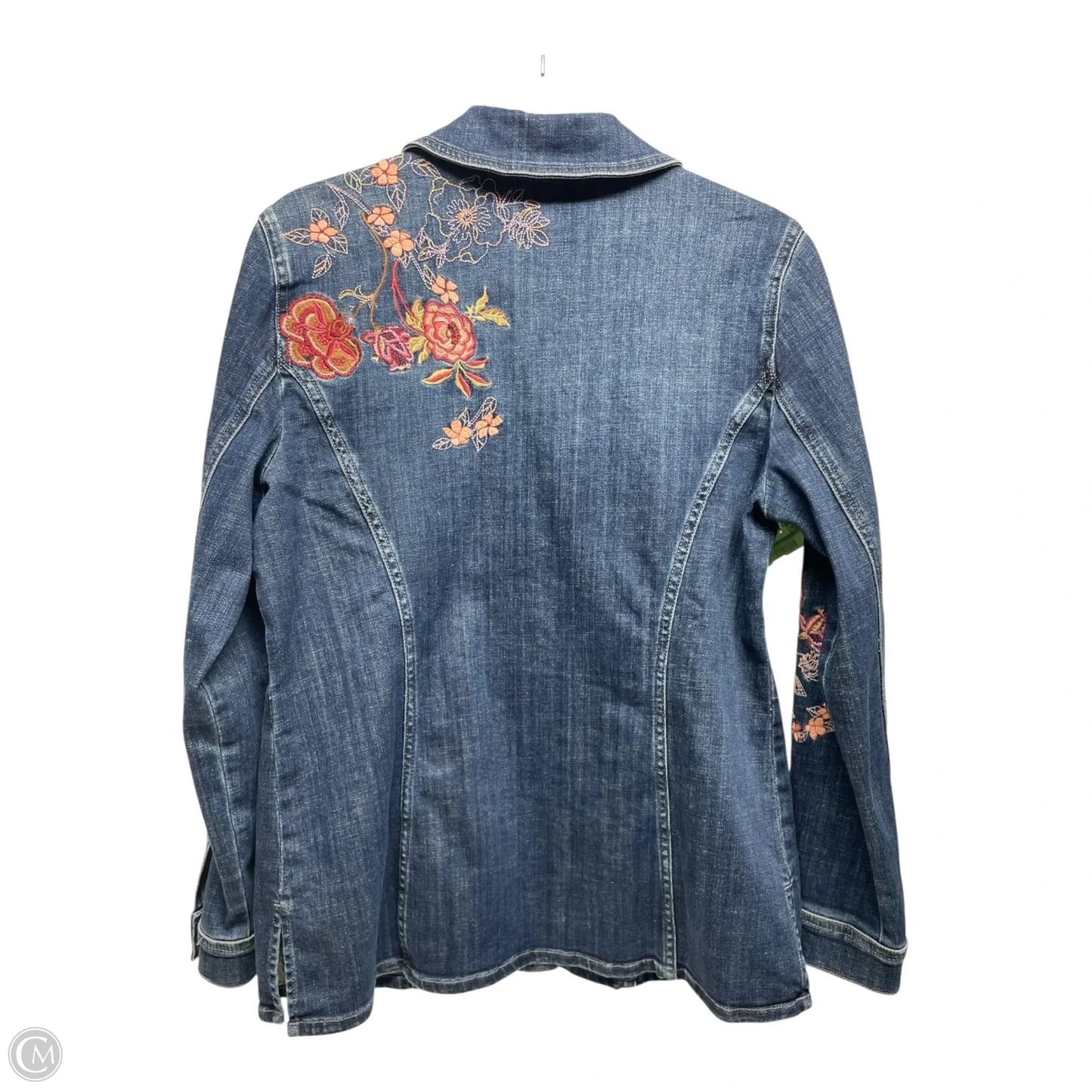 Jacket Denim By Chicos In Blue Denim, Size: M