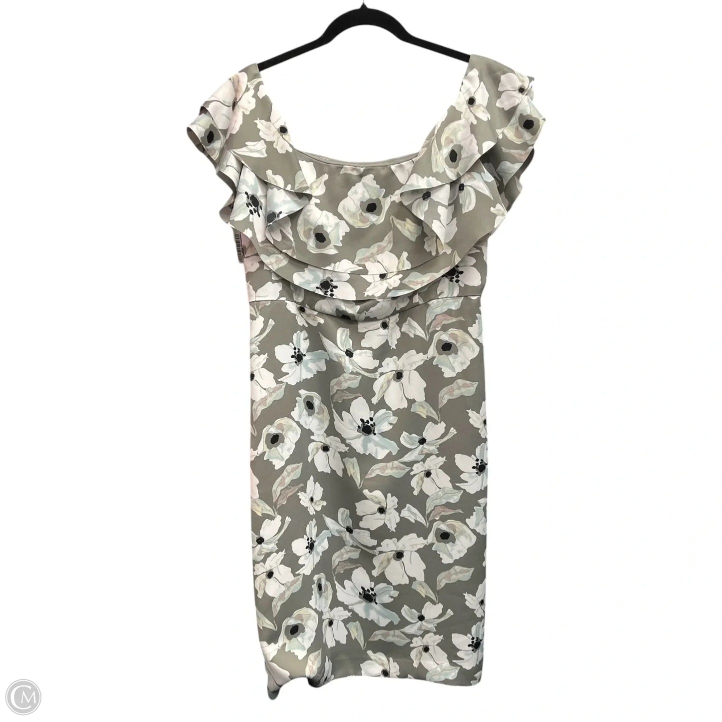 Dress Casual Short By Banana Republic In Grey & White, Size: 12