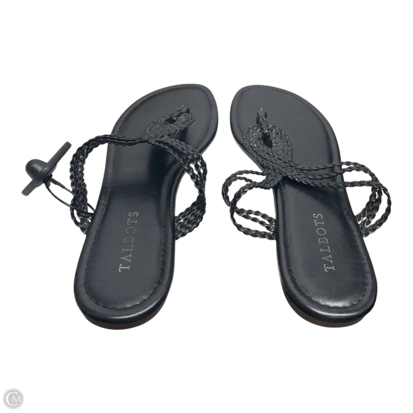 Sandals Flats By Talbots In Black, Size: 8