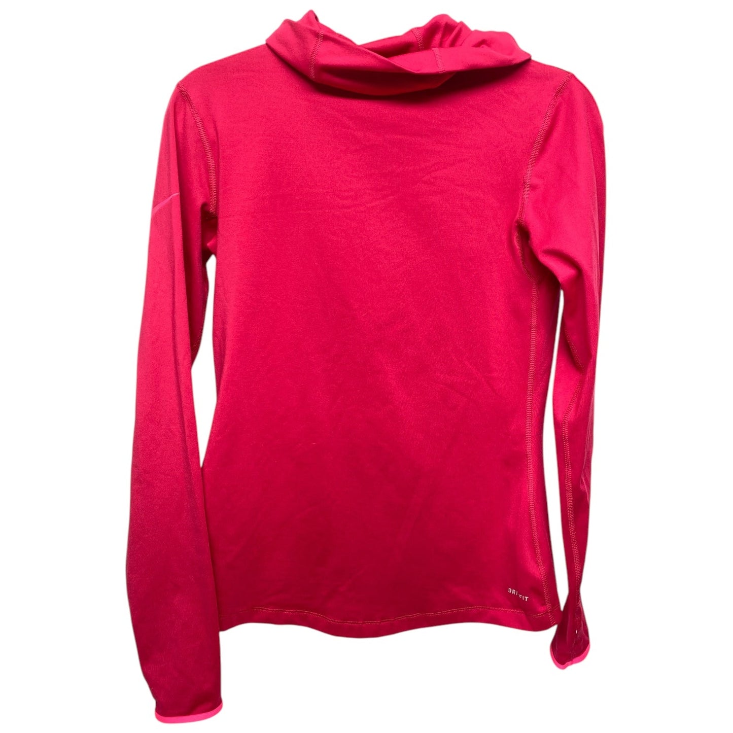 Athletic Top Long Sleeve Collar By Nike Apparel In Red, Size: M