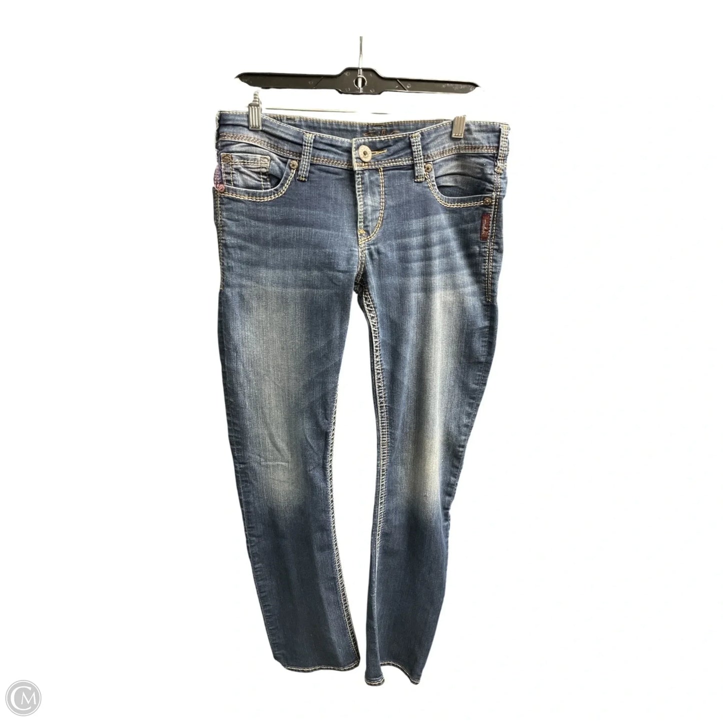 Jeans Straight By Silver In Blue Denim, Size: 10