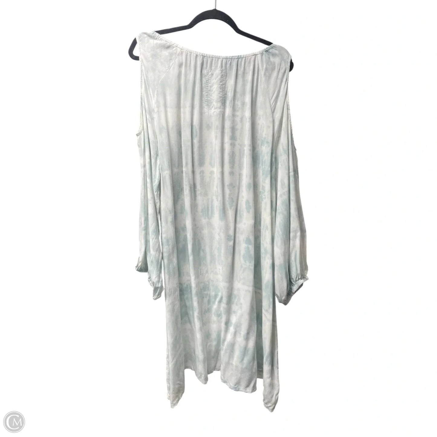 Tunic Designer By Johnny Was In Green & White, Size: Xl