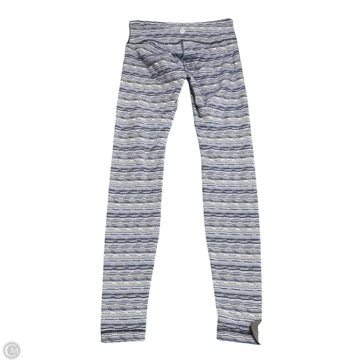 Athletic Leggings By Lululemon In Blue & White, Size: 4