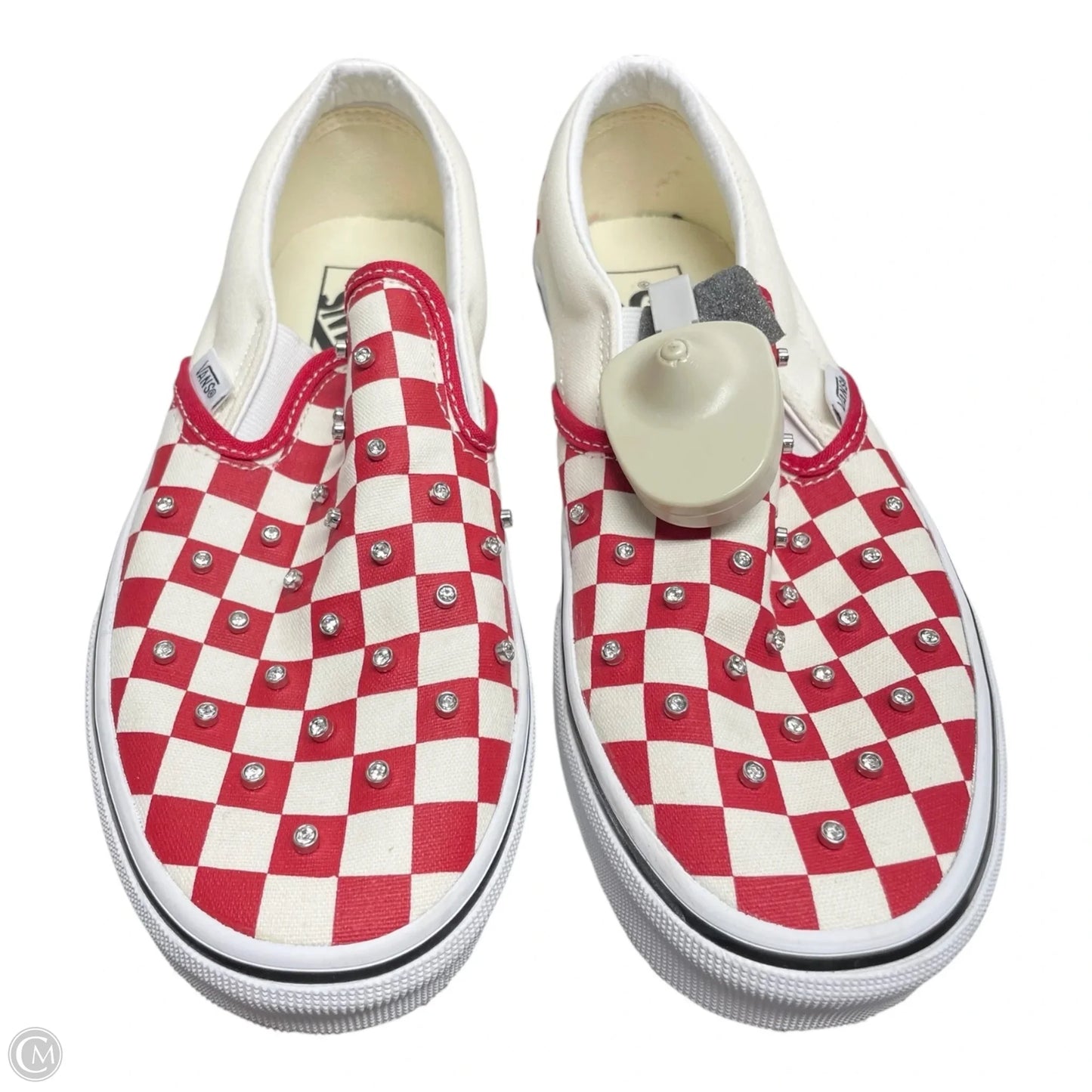 Shoes Athletic By Vans In Red & White, Size: 7.5