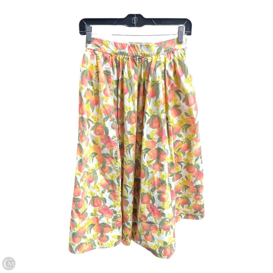 Skirt Maxi By J. Crew In Orange & Yellow, Size: 0