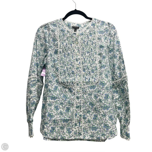 Top Long Sleeve By Talbots In Floral Print, Size: Xs
