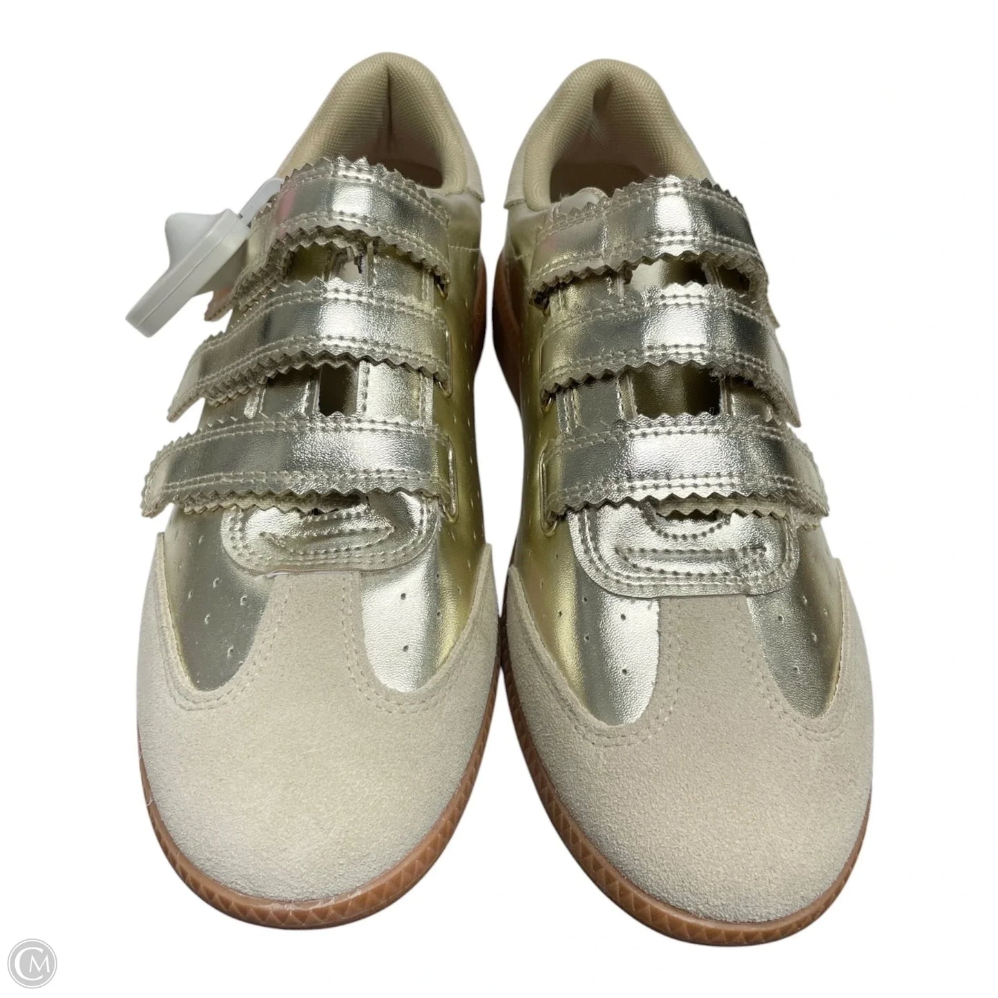 Shoes Athletic By Steve Madden In Gold, Size: 10