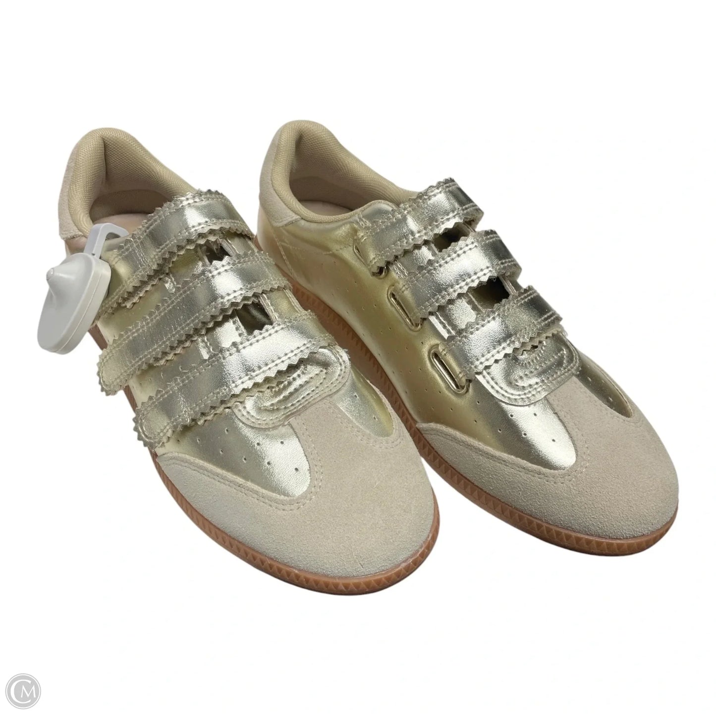 Shoes Athletic By Steve Madden In Gold, Size: 10