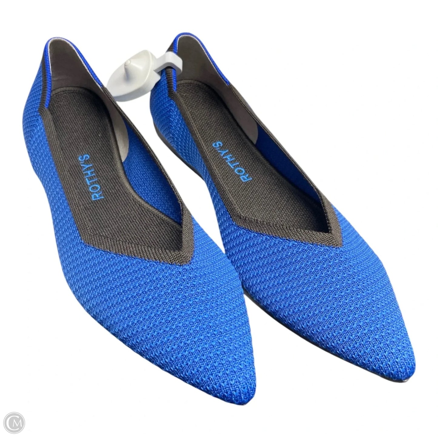 Shoes Flats By Rothys In Blue & White, Size: 10.5