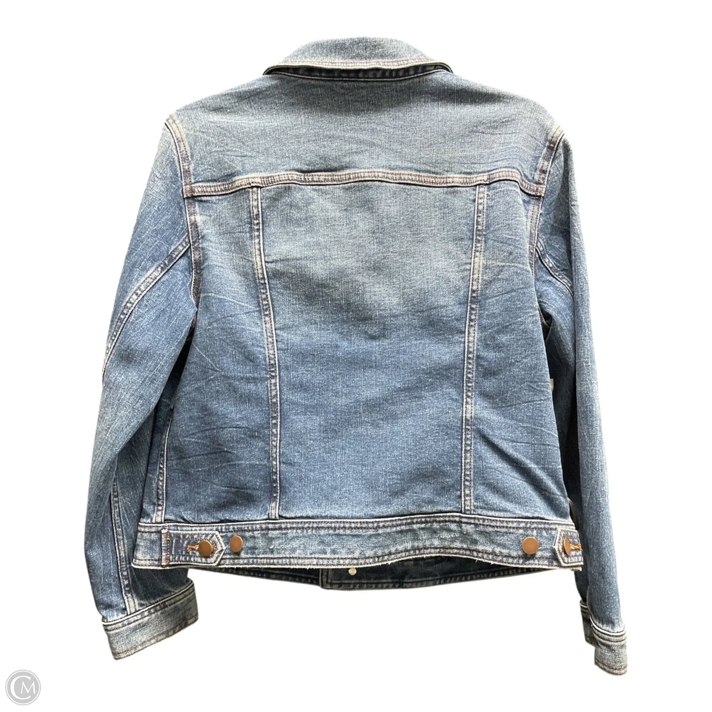 Jacket Denim By Talbots In Blue Denim, Size: L