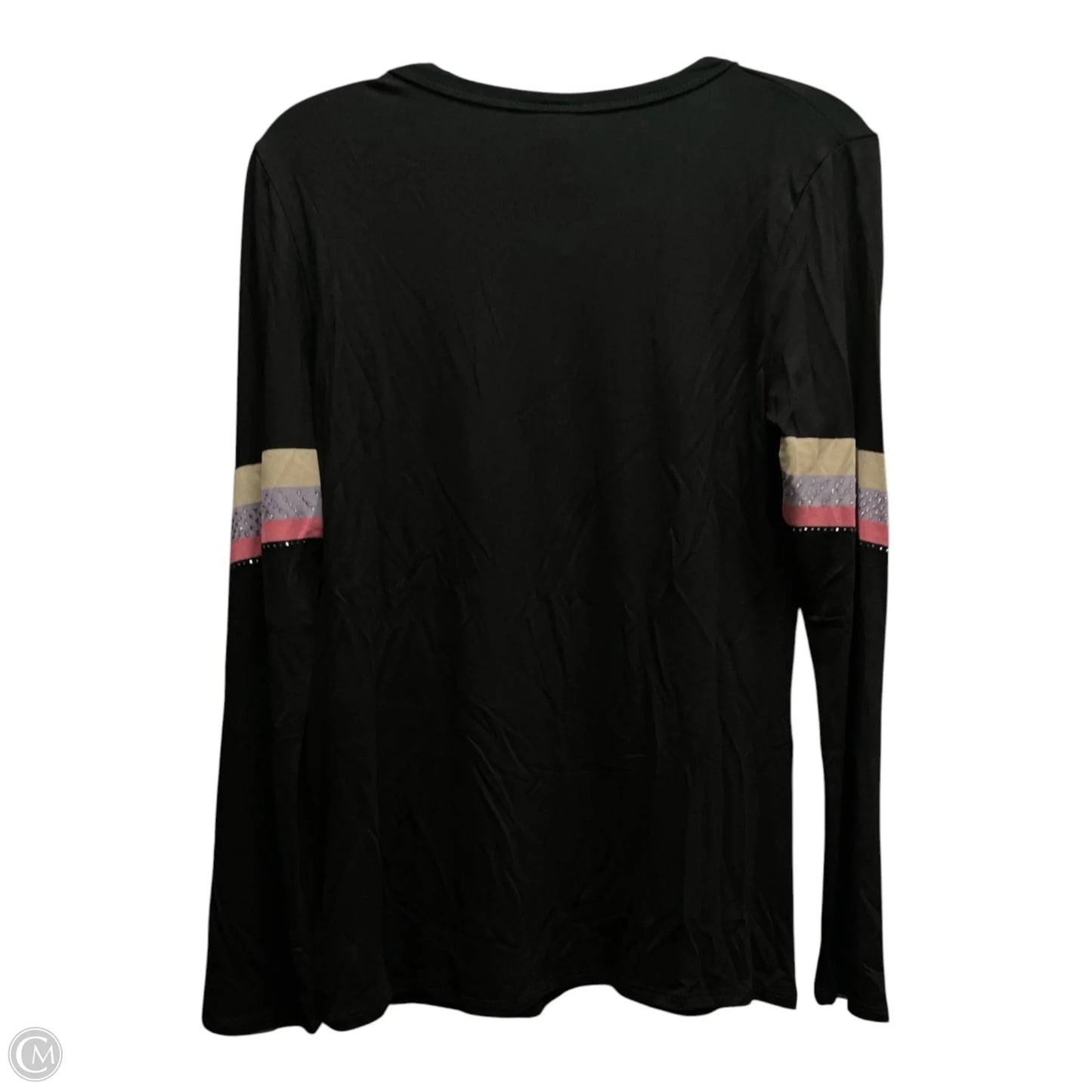 Top Long Sleeve By Harley Davidson In Black & Pink, Size: L