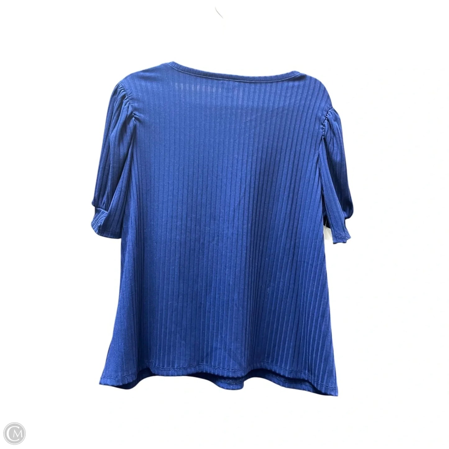 Top Short Sleeve By Cato In Navy, Size: L