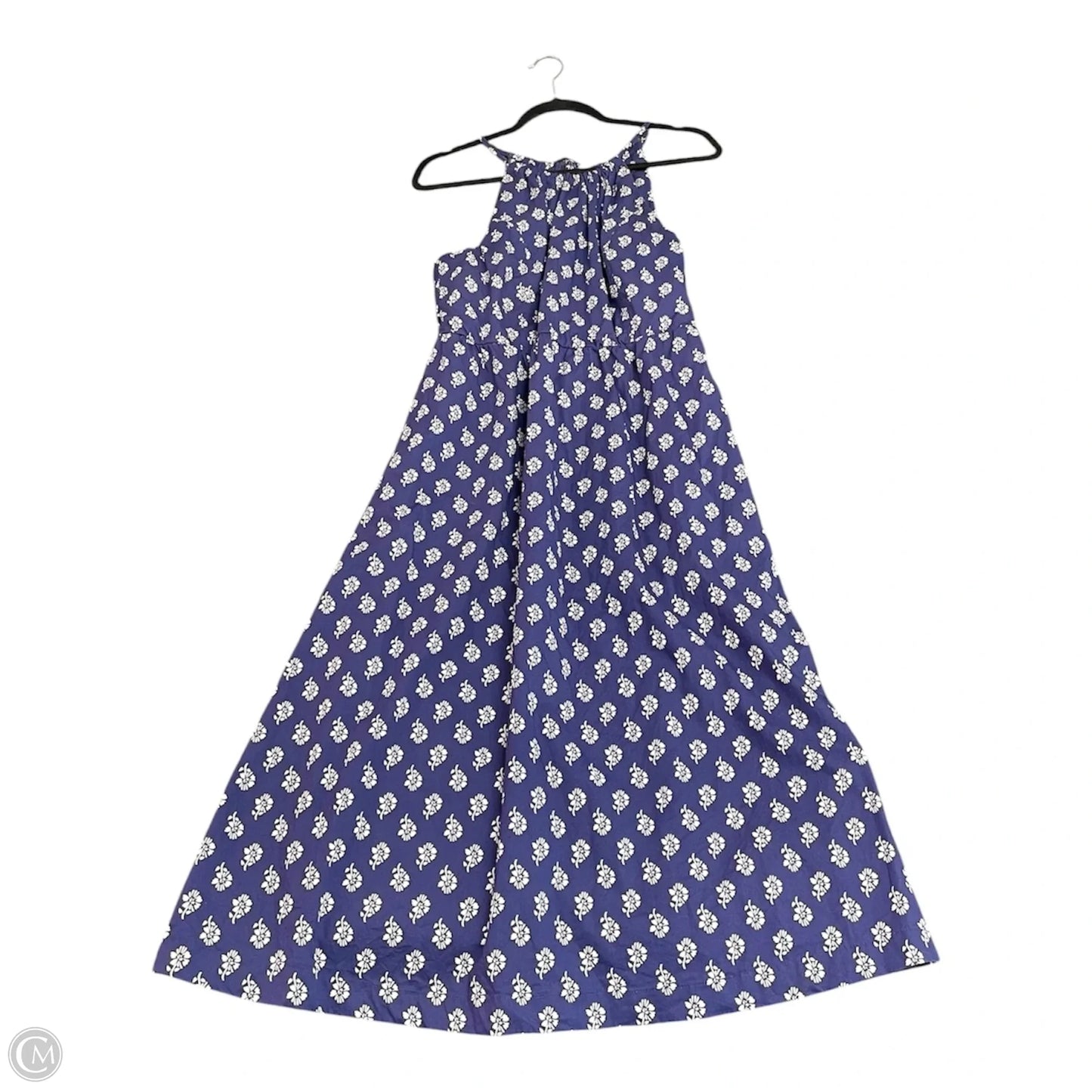 Dress Casual Midi By J. Crew In Blue & White, Size: 12